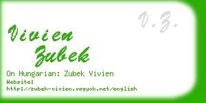 vivien zubek business card